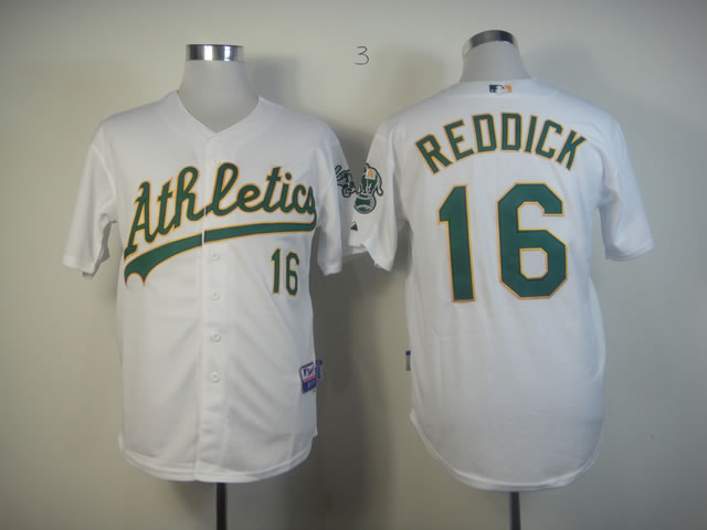 Men Oakland Athletics #16 Reddick White MLB Jerseys